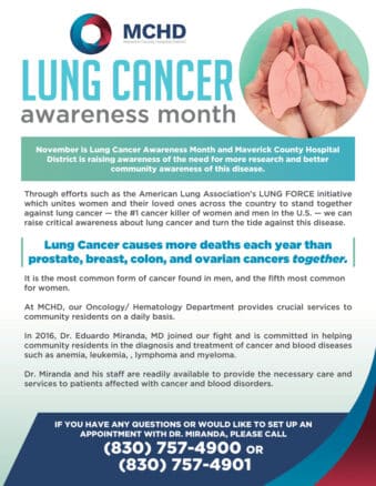 Lung Cancer Awareness Month 2023