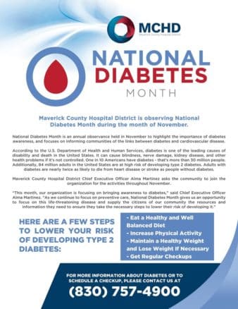 maverick county hospital district observes national diabetes month 62d1547ae19ed